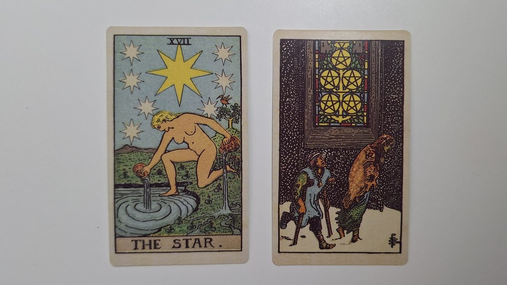 Cartas del tarot, esperanza y guía.