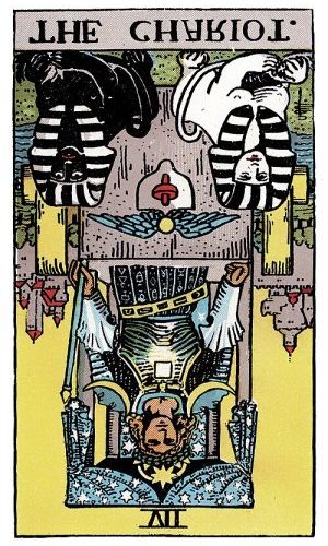 el carro carta invertida