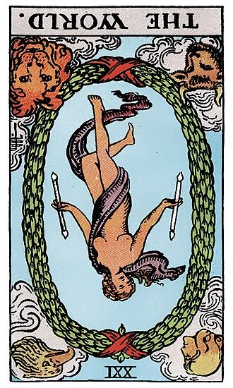 el mundo invertido carta del tarot