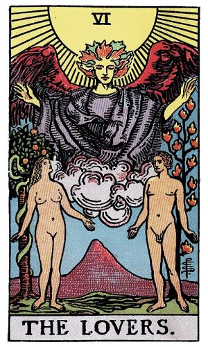 los enamorados carta del tarot
